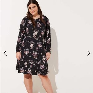 BNWT LOFT Plus woven wildflower dress